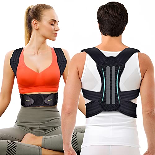 Mercase Professional Posture Corrector for Women and Men - Back Brace to Stop Slouching, Adjustable Full Back Support, Imp...