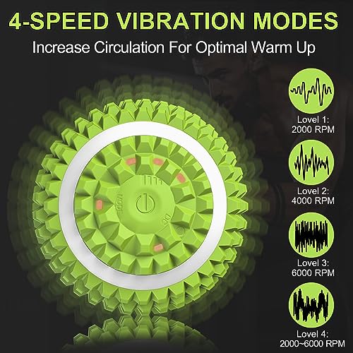 Uppye Vibrating Ball Massager, Vibration Massage Ball for Physical Therapy, Mobility Ball for Workout Recovery, Deep Tissu...