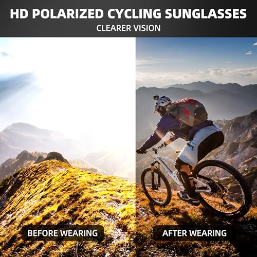 Sunbowglint Sports Sunglasses for Men Women Unbreakable UV400 Protection Goggles Baseball Running Cycling Glasses