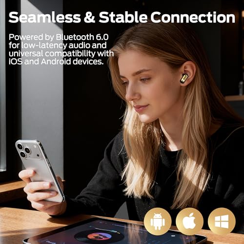 Monster N-Lite 217 Wireless Earbuds, Immersive Stereo Sound, Bluetooth 6.0 in-Ear Headphones, Built-in Smart Noise Cancell...