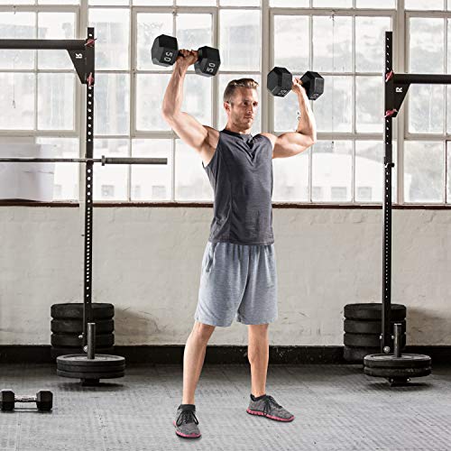 Cap Barbell Black Cast Iron Hex Dumbbell | 5-120 LBs | Single or Pair