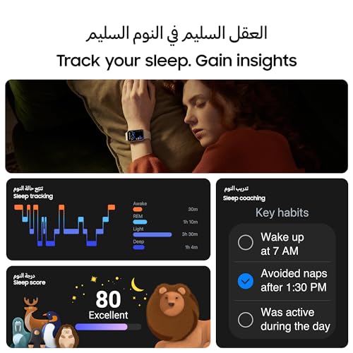 SAMSUNG Galaxy FIT 3 [2025, 40MM] 1.6" AMOLED Display | IP68 Water Resistant | 14 Days Battery Life | 100+ Watchfaces | 10...