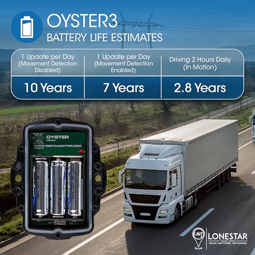 Lonestar Tracking Oyster3 Hidden GPS Tracker – 4G & 5G Waterproof Vehicle & Trailer Tracker – Anti-Theft Car, Long Battery...