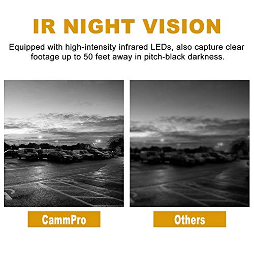 CammPro I826 1296P HD Police Body Camera,128G Memory,Waterproof Body Worn Camera,Premium Portable Body Camera with Audio R...