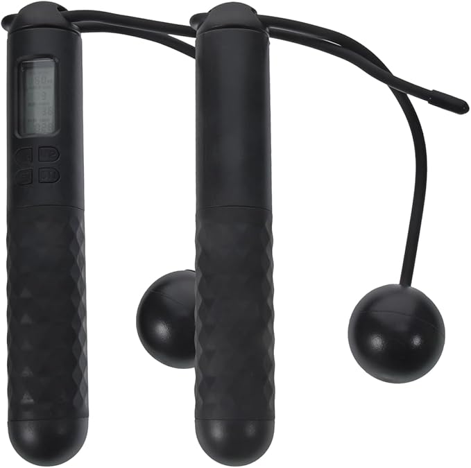 Sosoport Jump Trainer Cordless Jump Rope,Weighted Jump Rope with Counter,Jump Ropes for Fitness,Gym,Burn Calorie,Home-Workout