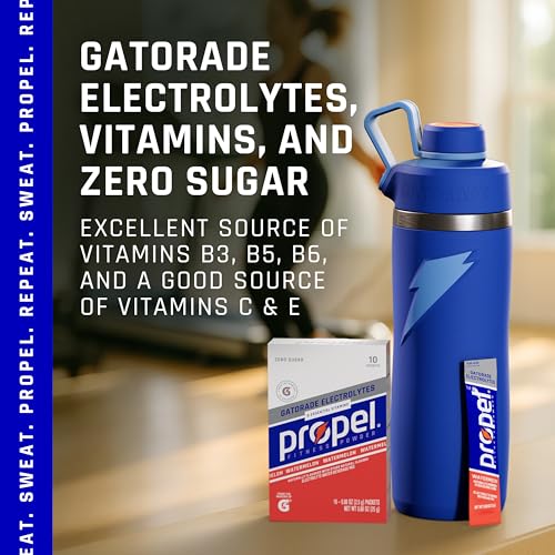 Propel Electrolyte Enhanced Water Drink Mix Powder Packets, 3 Flavor Variety Pack, Zero Calorie & Zero Sugar Hydration wit...
