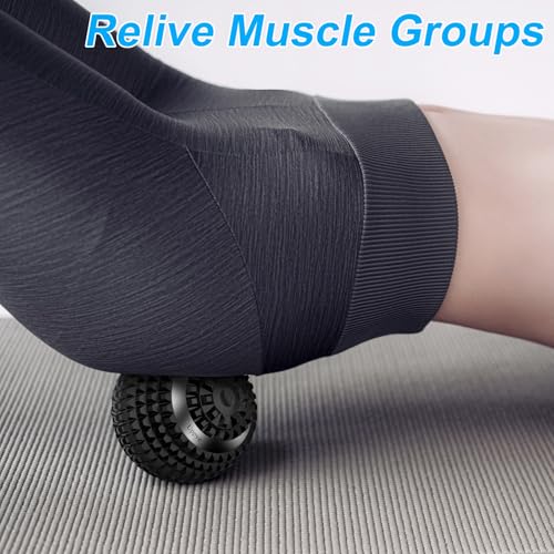 Uppye Vibrating Ball Massager, 4-Speed High-Intensity Fitness Lacrosse Ball, Mobility Ball for Workout Recovery, Deep Tiss...