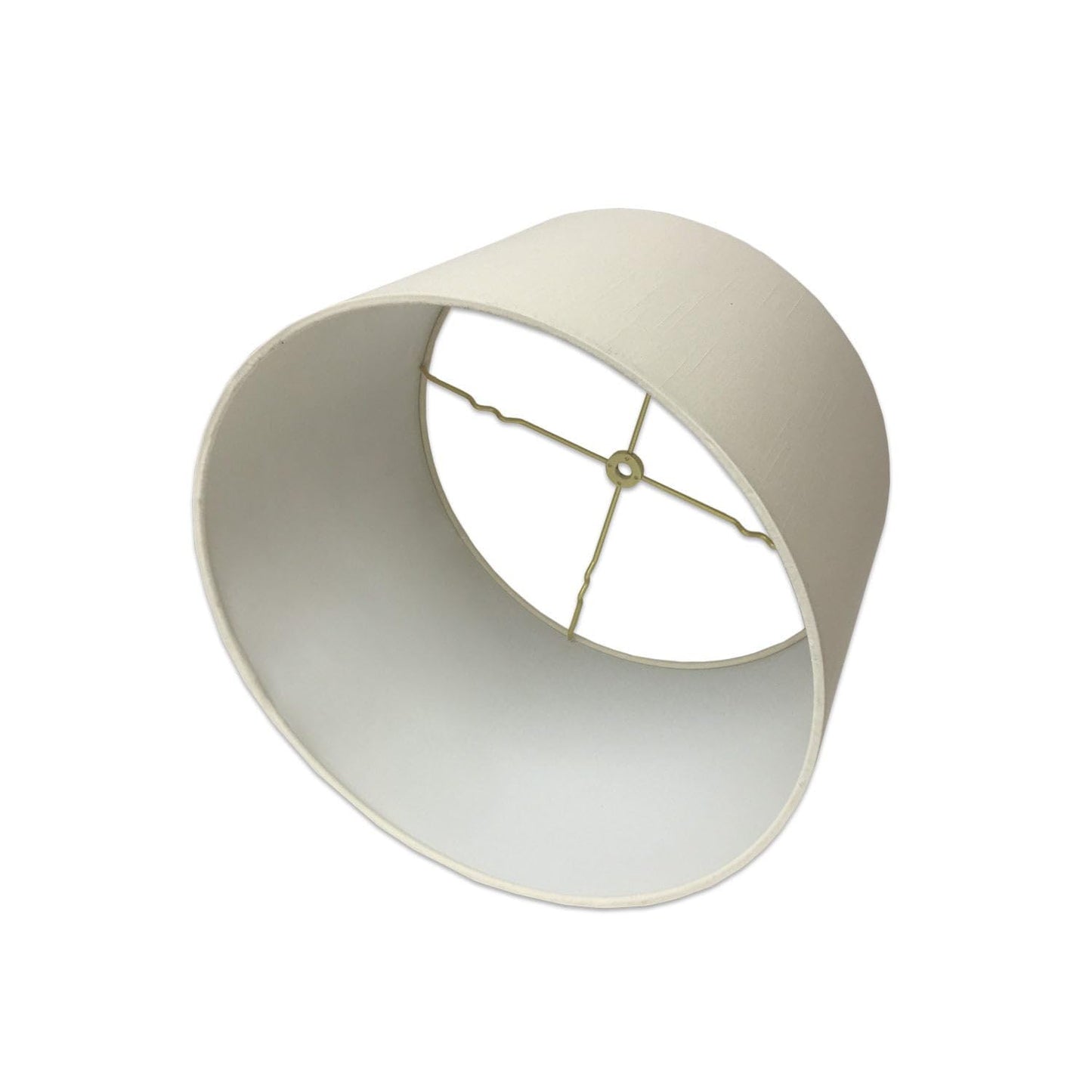 Royal Designs, Inc. Hardback Lamp Shade, Shallow Drum, 13x14x9, Eggshell, Model HB-610-14EG
