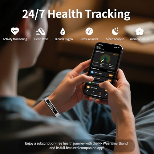 LICNPHLL Smart Bracelet,Activity&Fitness Trackers,Touch Screen/Sleep Tracker/Heart Rate/Blood Oxygen,5ATM Waterproof,Multi...