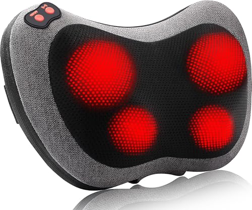 Papillon Shiatsu Back Massager with Heat, Deep Tissue Massage Pillow for Neck,Shoulder,Foot & Lower Back Pain Relief,Elect...
