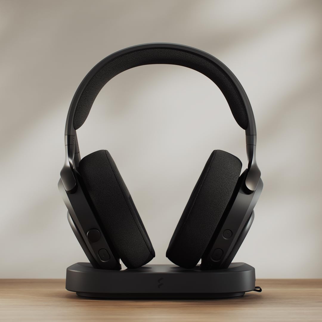 Scape Dark - Wireless Pc Gaming Headset - Detachable Flip-To-Mute Microphone With Noise Cancellation - Battery Life Up To 40 Hou