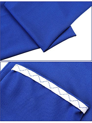 Mudder 9 Pairs Unisex UV Protection Sleeves Arm Cooling Sleeves Ice Silk Arm Sleeves Arm Cover Sleeves (Royal Blue)