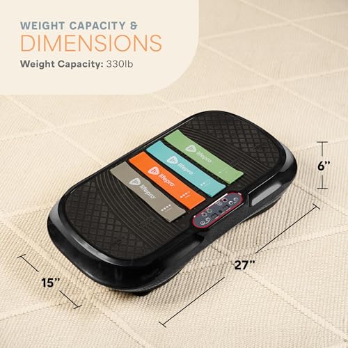 Lifepro Waver Vibration Plate Exercise Machine for Lymphatic Drainage, Muscle Activation, Full-Body Workout Vibrating Plat...