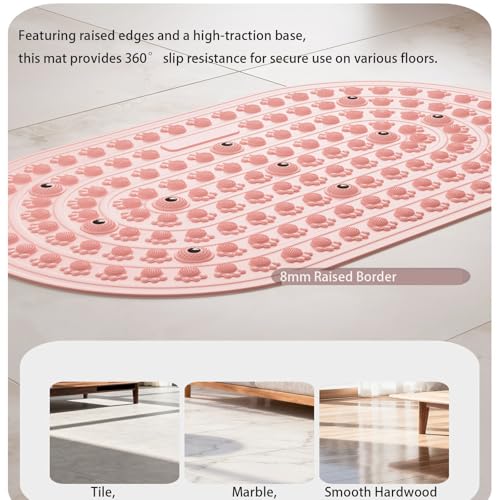 xkwwsjs Magnetic Foot Massage Mat with Acupressure Nodes - Manual Reflexology Pad for Feet, 16x23 inches for at-Home Relax...