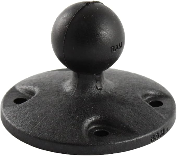 RAM Mounts Composite Round Plate with Ball RAP-B-202U with B Size 1" Ball