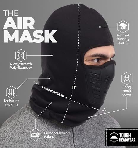 Tough Headwear Heavy Duty Balaclava Ski Mask with Headpiece