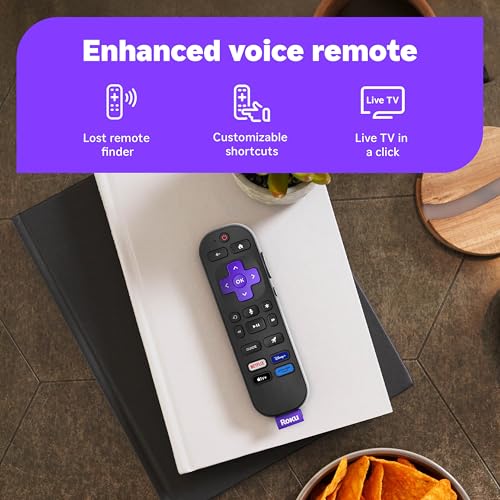 Roku Smart TV 2025 – 65-Inch Select Series, 4K HDR TV – RokuTV with Enhanced Voice Remote – Flat Screen LED Television wit...