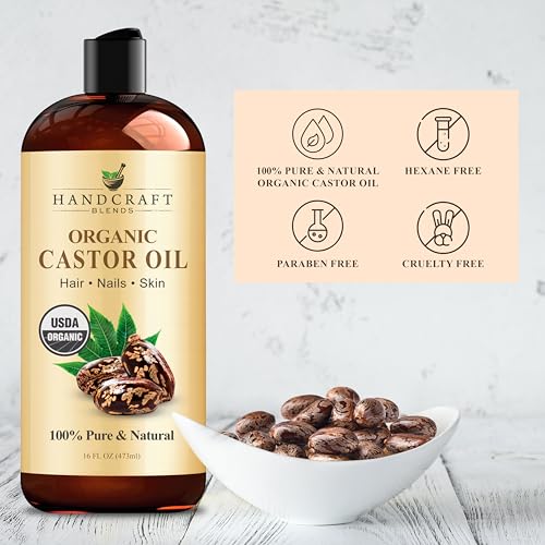 Handcraft Blends Castor Oil Pack Wrap | Organic Castor Oil 16 oz | Reusable Wraps | Durable Comfortable Pack Wraps | Adjus...