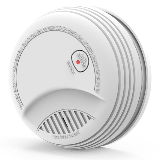 1 Pack Fire Alarms Smoke Detectors, Photoelectric Sensor Smoke Alarm Battery Operated, Fire Alarm with Test Button & Low Battery Signal, LED Warning Light 85 dB Alarm Sound for Bedroom and Home