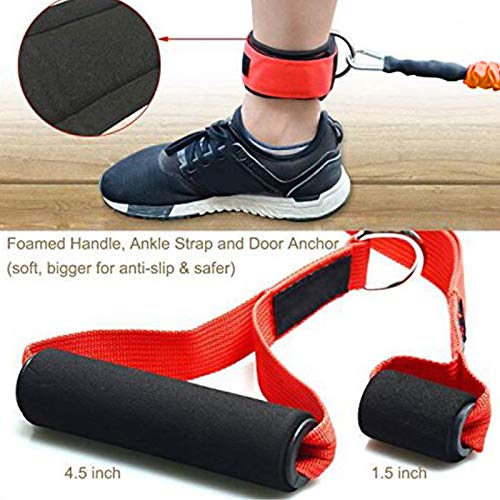 AHIER 14PCS Resistance Bands Set, Exercise Bands for Men & Women, 20lbs to 40lbs Workout Bands, Elastic Resistance Bands w...