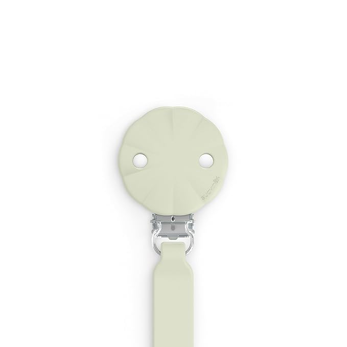 Suavinex Wonder Silicone Baby Pacifier Clip, Spain's #1 Baby Bottle and Pacifier Brand, Paci Clips for Babies, Essentials, Almost Aqua