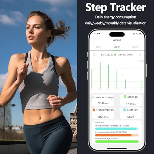 Thin Smart Ring for Fitness & Health Tracking - Heart Rate/Blood Oxygen Monitor, 5ATM Waterproof, Sleep Analysis, Pedomete...