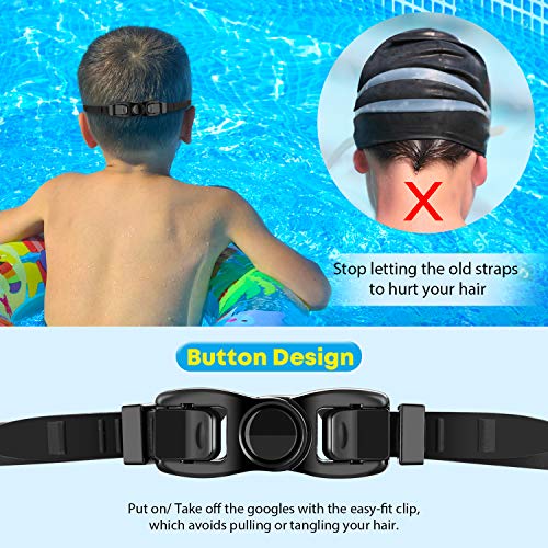 portzon Swimming Goggles Anti Fog Swimming Goggles Clear No Leaking,One Size