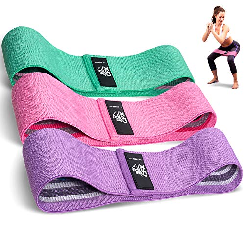 CFX Resistance Bands Set, Exercise Bands with Non-Slip Design for HIPS & Glutes, 3 Levels Workout Bands for Women and Men,...