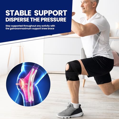Galvaran Knee Brace for Men & Women - ACL, MCL, Meniscus Tear Support & Arthritis Pain Relief - Stabilizing Knee Braces Su...