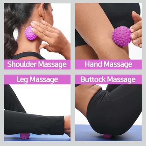 NGT new guide steps Fascia Ball, TPR Massage Ball Suitable for Relaxing Muscles, Restoring Fascia, and Improving Body Cond...