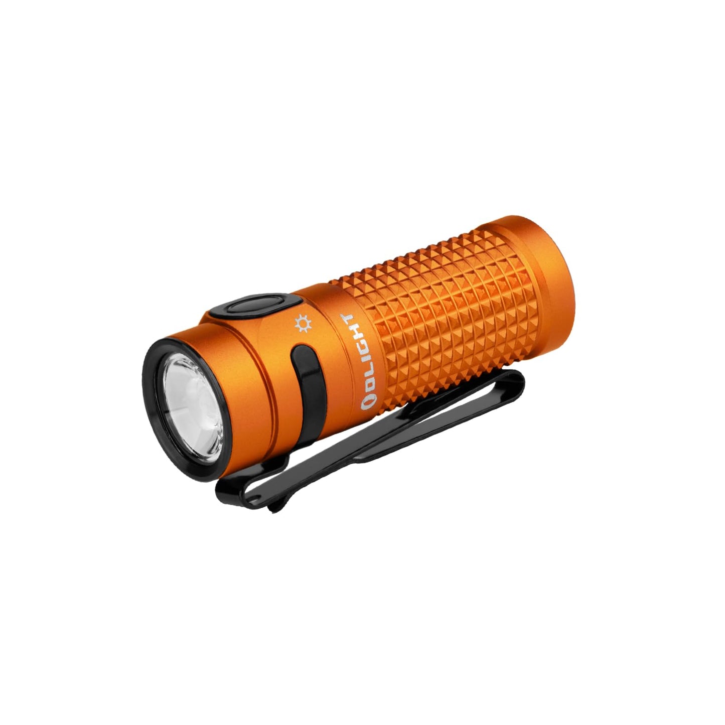 OLIGHT Baton4 Flashlight, 1300 Lumens, 6 Modes, IPX8 Waterproof, Rechargeable, Aluminum, Orange, Model BATON4-OG#300000