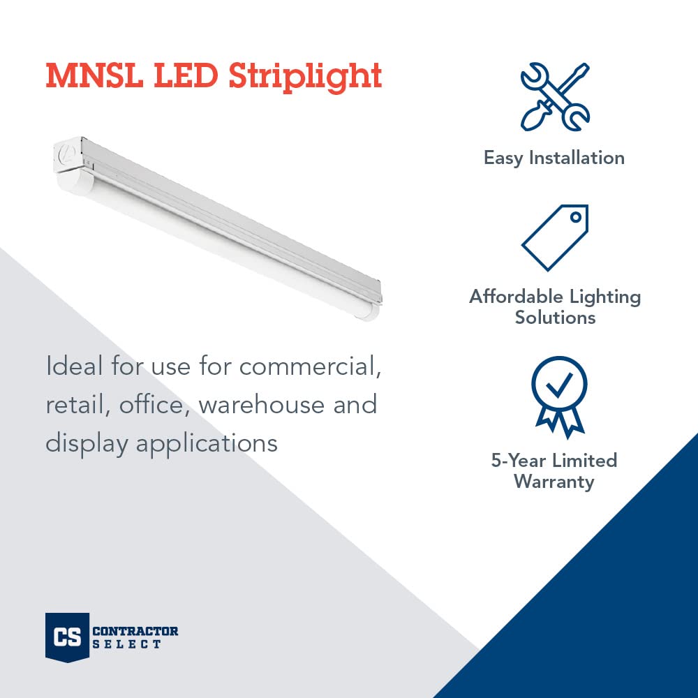 Lithonia Lighting LED Strip Light, 2-Foot, Aluminum, MNSL L23 1LL MVOLT 40K 80CRI, 1-Light, White