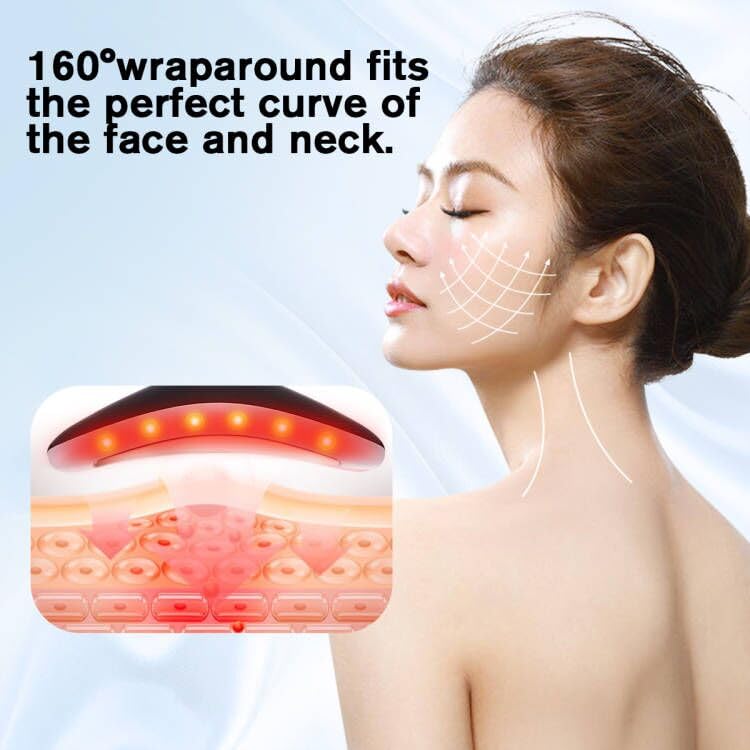 LATME Facial Massager,Neck Face Massager Tool,3 Mode Massage with Heat,Portable Beauty Instrument for Skin Care Women Gift (Blac