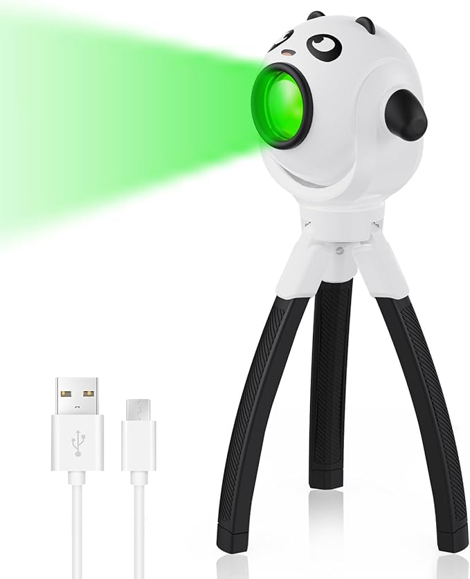 TOLYS Panda Kids Flashlight – Rechargeable LED Torch with 8 Color Modes, USB-C, Fun Flashlight for Boys & Girls, Perfect for Parties, Camping & Outdoor Adventures