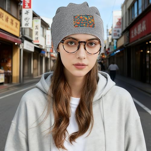 YANYU Basketball Print Lightweight Waffle Pullover Hat Men Women Winter Headwear Outdoor Camping Travel
