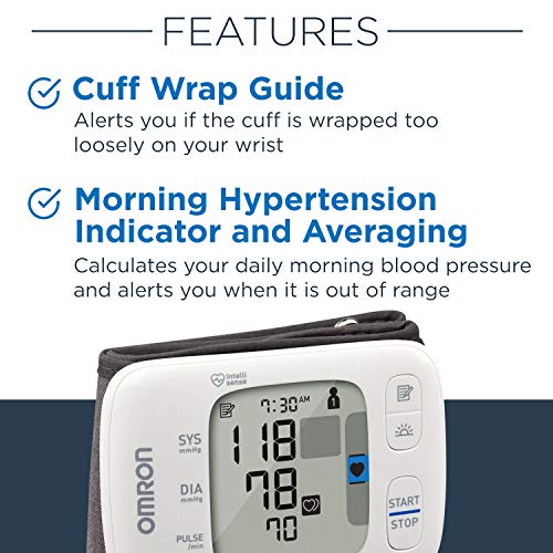 OMRON Gold Wireless Wrist Blood Pressure Monitor for Home Use - #1 Doctor & Pharmacist Recommended Brand - Clinically Vali...