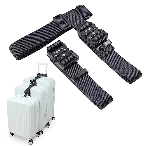Vigorport Luggage Straps, Straps for Suitcase, Add A Bag Adjustable Attachment Accessories for Connect Your 3 Luggage Toge...