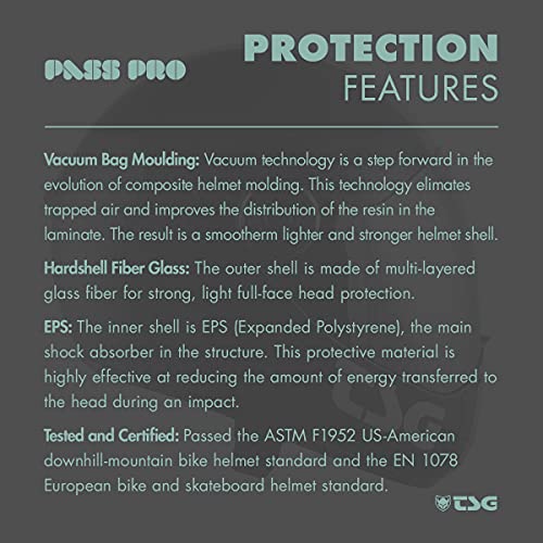 TSG - Pass Pro Full-face Helmet w/Two Visors | Performance Helmet for Downhill Skateboarding, E-Skating, E-Onewheeling, Lo...