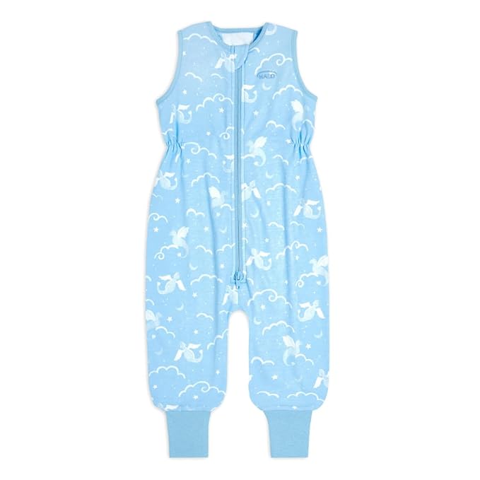 HALO Sleepsack Toddler Sleeping Bag, 100% Cotton Wearable Blanket, TOG 0.5, Dragons, 2T