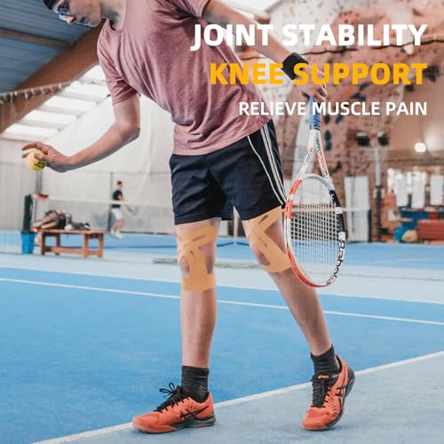 IEADEN Precut Kinesiology Tape for Knees, 10 Pcs - Knee Support & Stability, Knee Pain Relief Athletic Tape - Waterproof &...