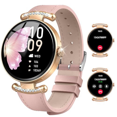 uaue Smart Watches for Women Android iOS, 1.2'' Fitness Trackers with Bluetooth Call (Answer/Make), Smartwatch with Heart ...