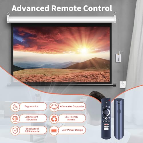 WDZP New Voice Replacement Remote Control fit for GooDee Smart 4K Projector YG600-Movin