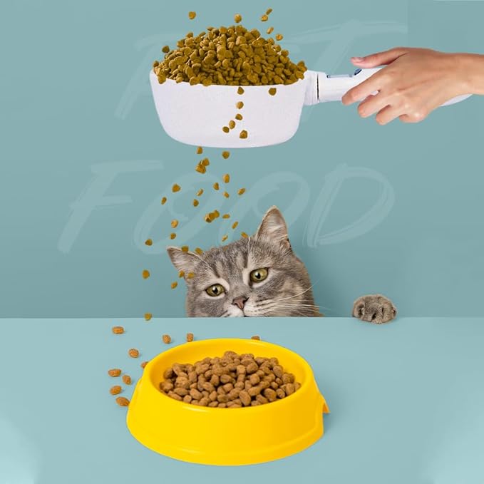 Digital Measuring Spoon, 2026 New Food Digital Measuring Scoop Scale 800g / 0.1g High Precision with LCD Screen,Household Weighing Scoop for Kitchen and Dog Cat Food (2Pcs)