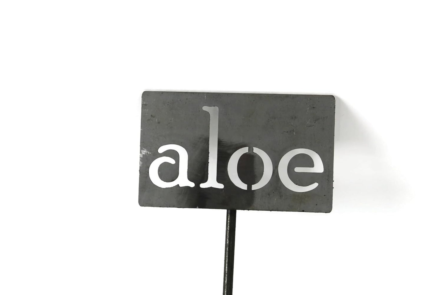 Classic Metal Garden Markers 19 Inches Tall (aloe, Raw, Unfinished Steel (will rust with time))