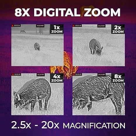 AGM Global Vision Rattler V2 Thermal Imaging Scope for Hunting, High Resolution with High Sensitivity Thermal Optics, Wate...