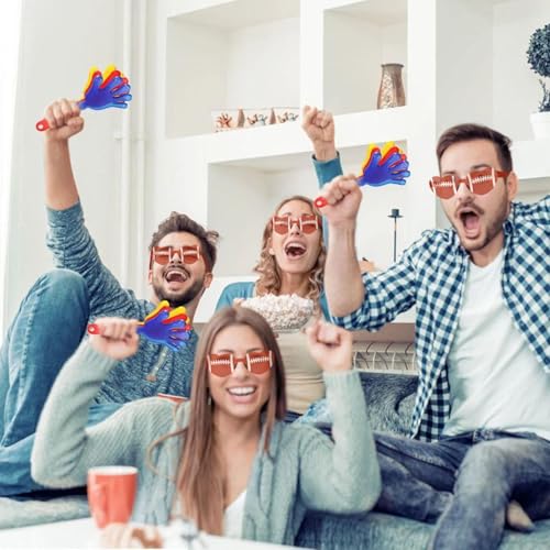 Layway 12 Pcs Sport Glasses Set Football Volleyball Soccer Basketball Sunglasses for Party Favors, Team Event Gifts
