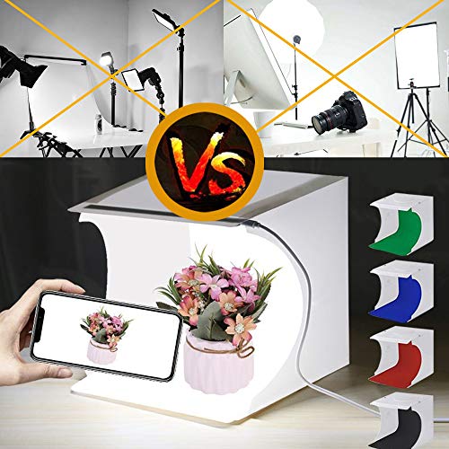 Mini Photo Studio Tent Jewelry Light Box Kit, SENLIXIN Portable Foldable Small Home Photography Studio Light Box Booth Sho...