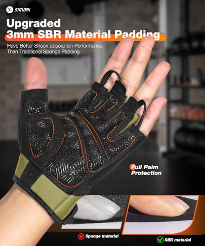 SIMARI Breathable Workout Gloves for Men & Women, Weight Lifting Gloves with Padded, Grip, Full Palm Protection, Gift for ...