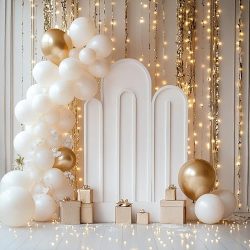 CVPARTYON White Balloons, 60 PCS White Balloons 12 inch Latex Balloon for Birthday Party Decoration, Wedding, Baby Shower,...