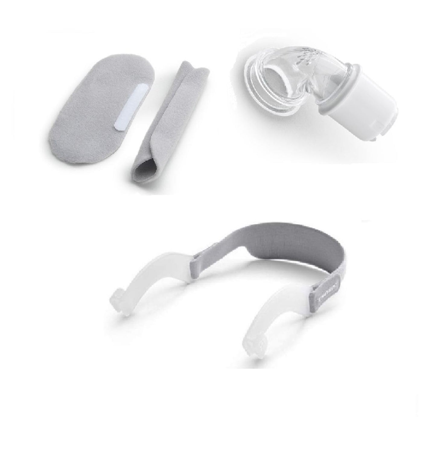 Roya Medical Accessory Kit for DreamWear Mask, Elbow + Head Strap + Soft Wraps, One Size